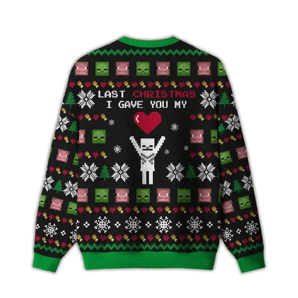 Alternative view of 2025 Last Christmas I Give You My World Ugly Christmas Sweater