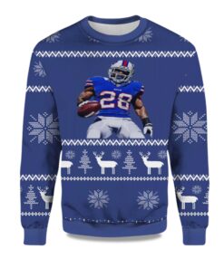 2025 Latavius Murray Bills Ugly Christmas Sweater