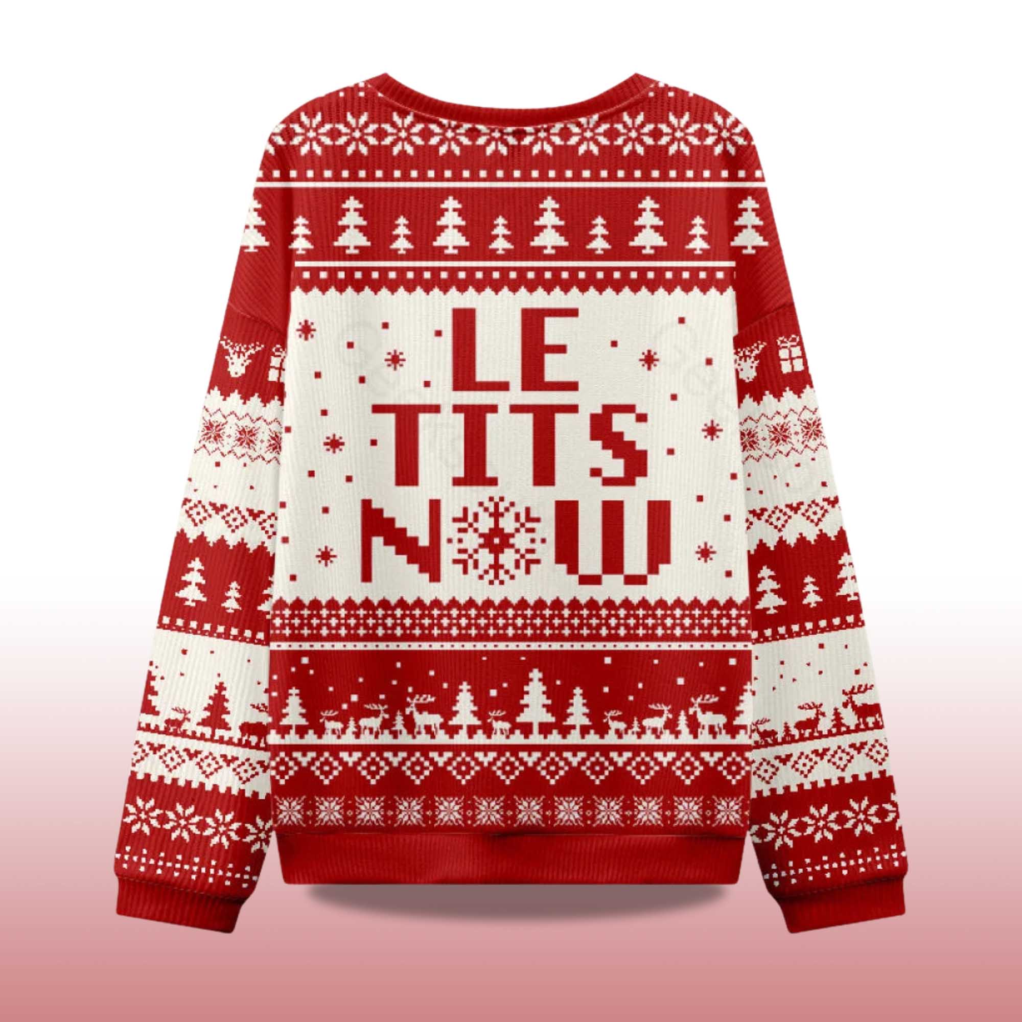 Alternative view of 2025 Le Tits Now Ugly Christmas Sweater