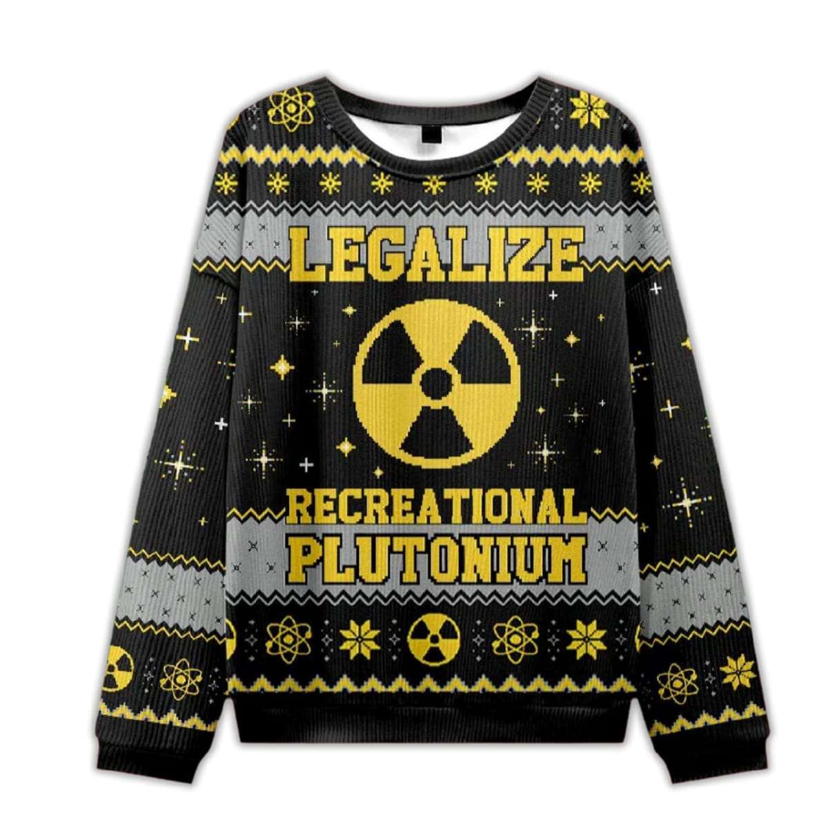 2025 Legalize Recreational Plutonium Ugly Christmas Sweater