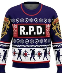 2025 Leon Kennedy Bad Tidings Dead by Daylight Ugly Christmas Sweater