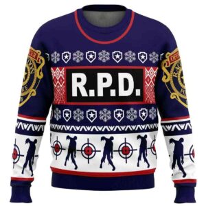 2025 Leon Kennedy Bad Tidings Dead by Daylight Ugly Christmas Sweater