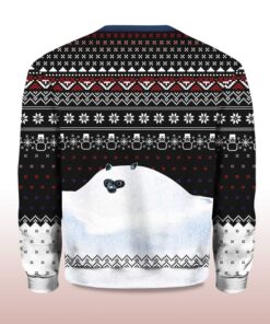 Alternative view of 2025 Let It Snow Cat Cocaine Everywhere Ugly Christmas Sweater