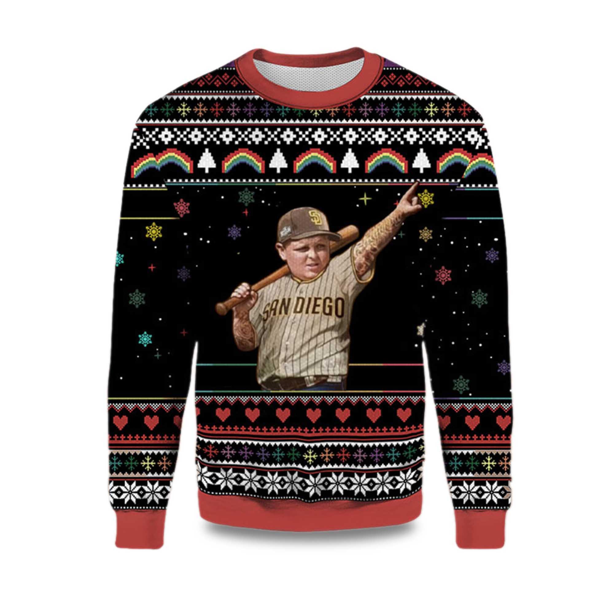 2025 LFGSD Child San Diego Padres Ugly Christmas Sweater