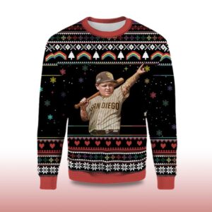 Alternative view of 2025 LFGSD Child San Diego Padres Ugly Christmas Sweater