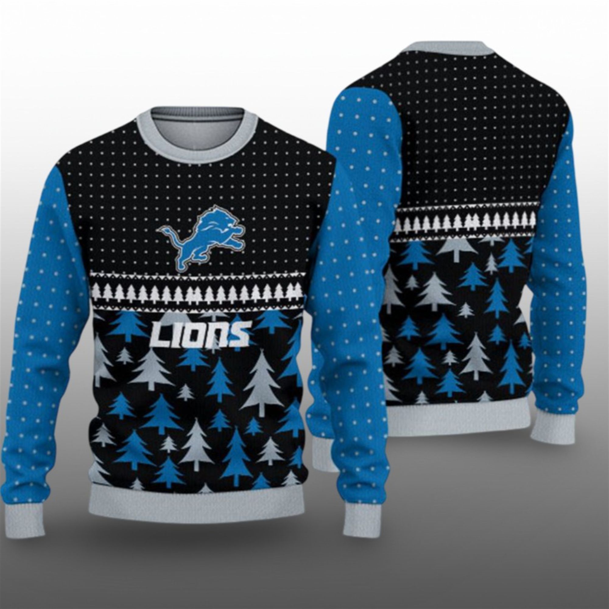 2025 Lions Ugly Christmas Sweater - Grishko.com