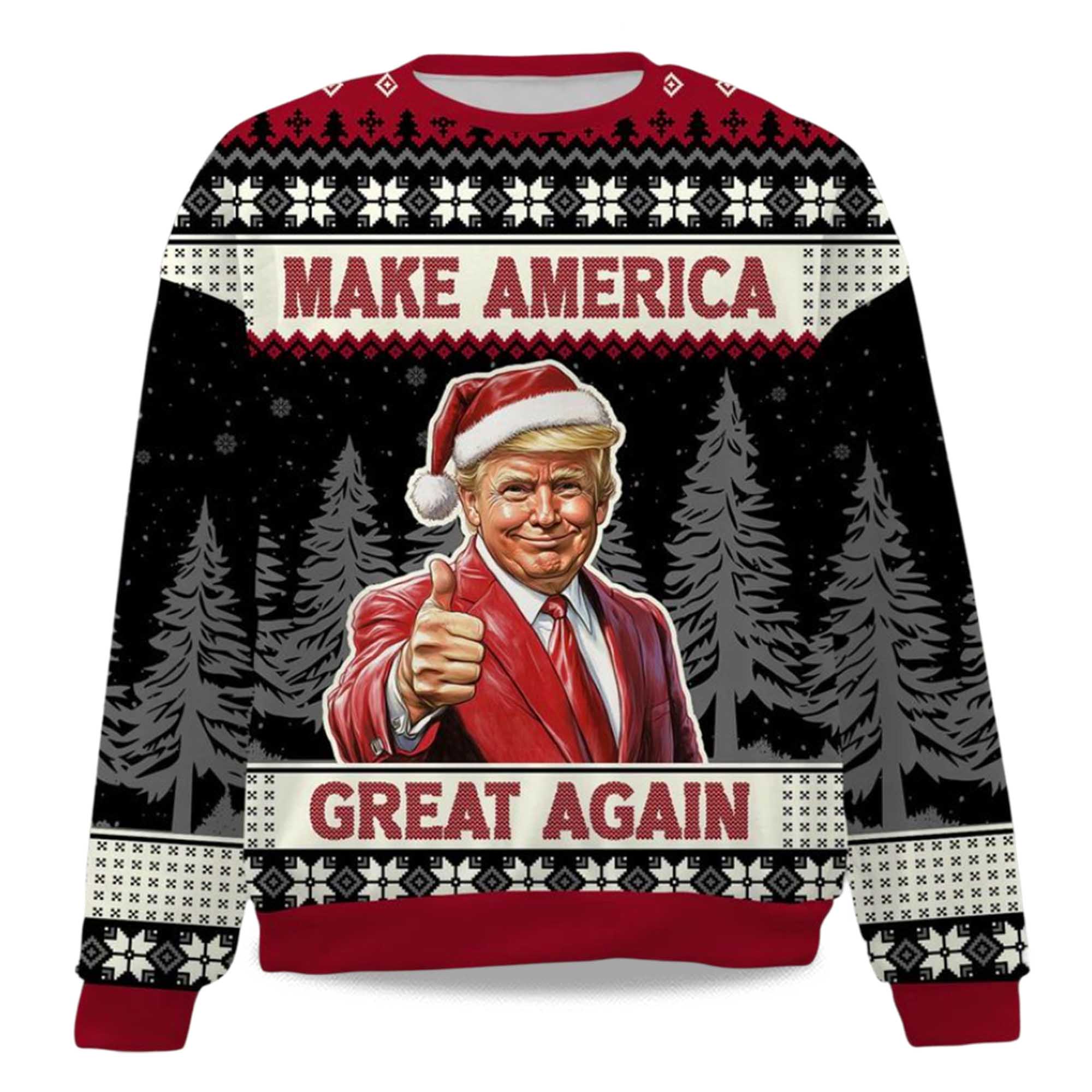 2025 Make America Great Again Christmas Ugly Sweater