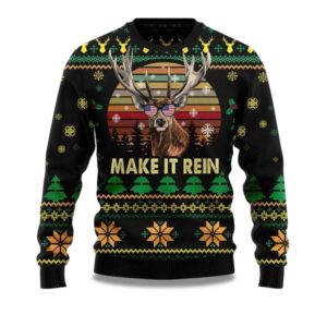 2025 Make It Rein Ugly Christmas Sweater