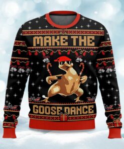 2025 Make The Goose Dance Ugly Christmas Sweater