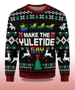 Alternative view of 2025 Make The Yuletide Gay Christmas Ugly Sweater