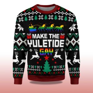 Alternative view of 2025 Make The Yuletide Gay Christmas Ugly Sweater