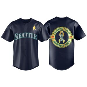 2025 Mariners Child Hood Cancer Awareness Jersey