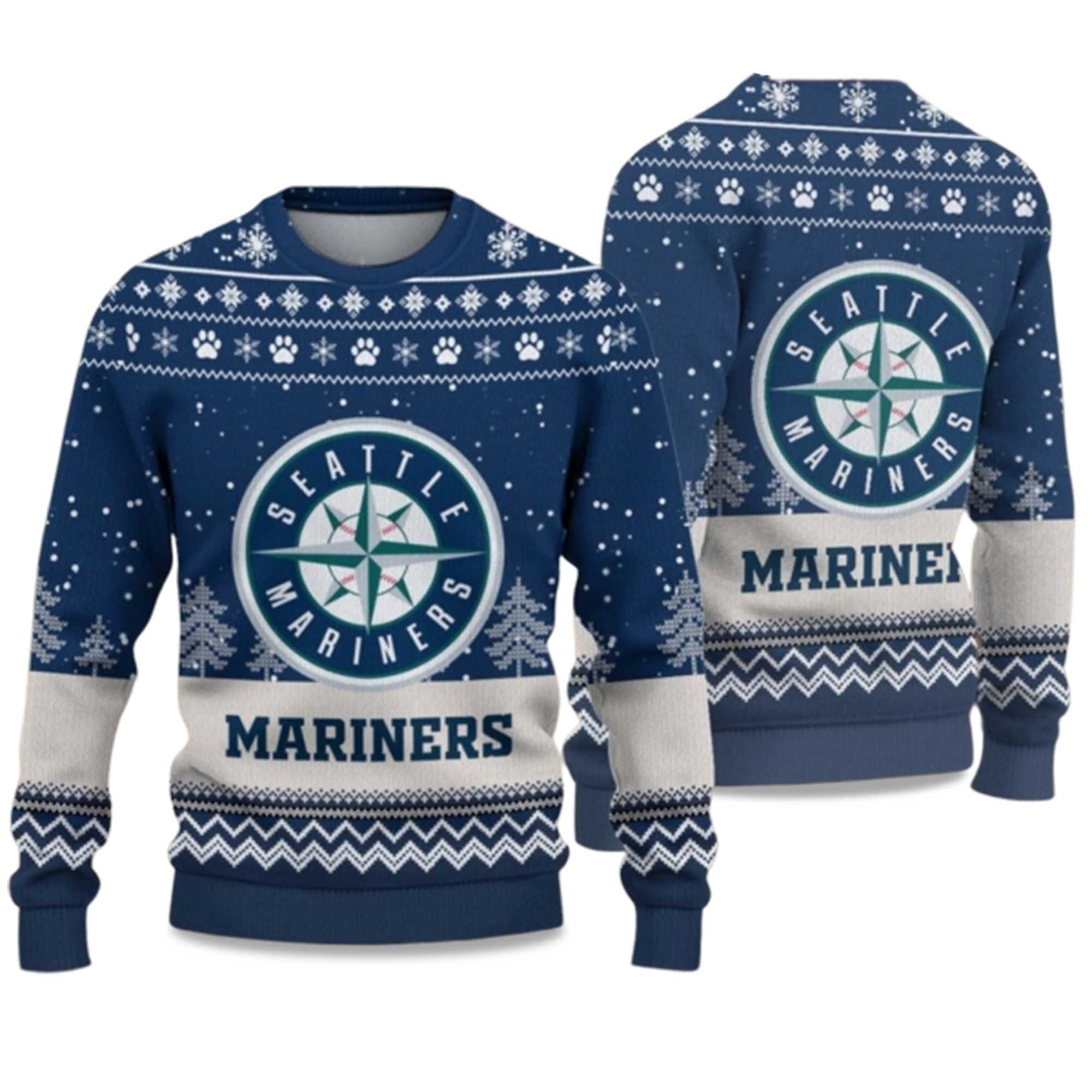 2025 Mariners Ugly Christmas Sweater