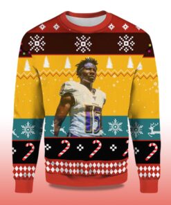 Alternative view of 2025 Marquise Brown Baltimore Ravens Ugly Christmas Sweater