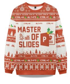 2025 Master Of Slides Powerpoint Ugly Christmas Sweater