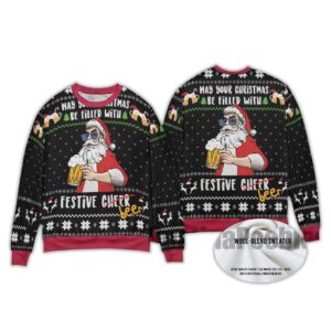 Alternative view of 2025 May Your Christmas Be Filled With Festival Beer Christmas Sweater