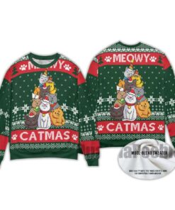 Alternative view of 2025 Meowy Catmas Ugly Christmas Sweater