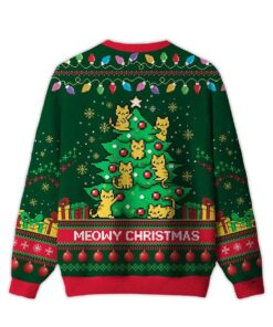 Alternative view of 2025 Meowy Christmas Ugly Christmas Sweater