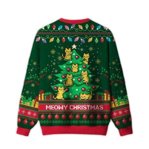 Alternative view of 2025 Meowy Christmas Ugly Christmas Sweater