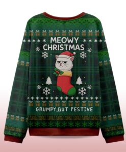 Alternative view of 2025 Meowy Festive Christmas Ugly Sweater