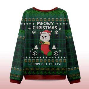 Alternative view of 2025 Meowy Festive Christmas Ugly Sweater