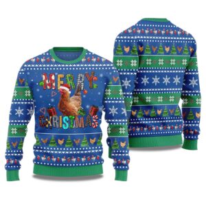 Alternative view of 2025 Merry Christmas Chicken Ugly Christmas Sweater