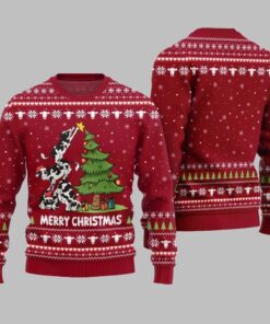 Alternative view of 2025 Merry Christmas Cow Ugly Christmas Sweater 