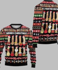 2025 Merry Christmas Dirty Ugly Christmas Sweater 