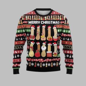 Alternative view of 2025 Merry Christmas Dirty Ugly Christmas Sweater - Grishko.com