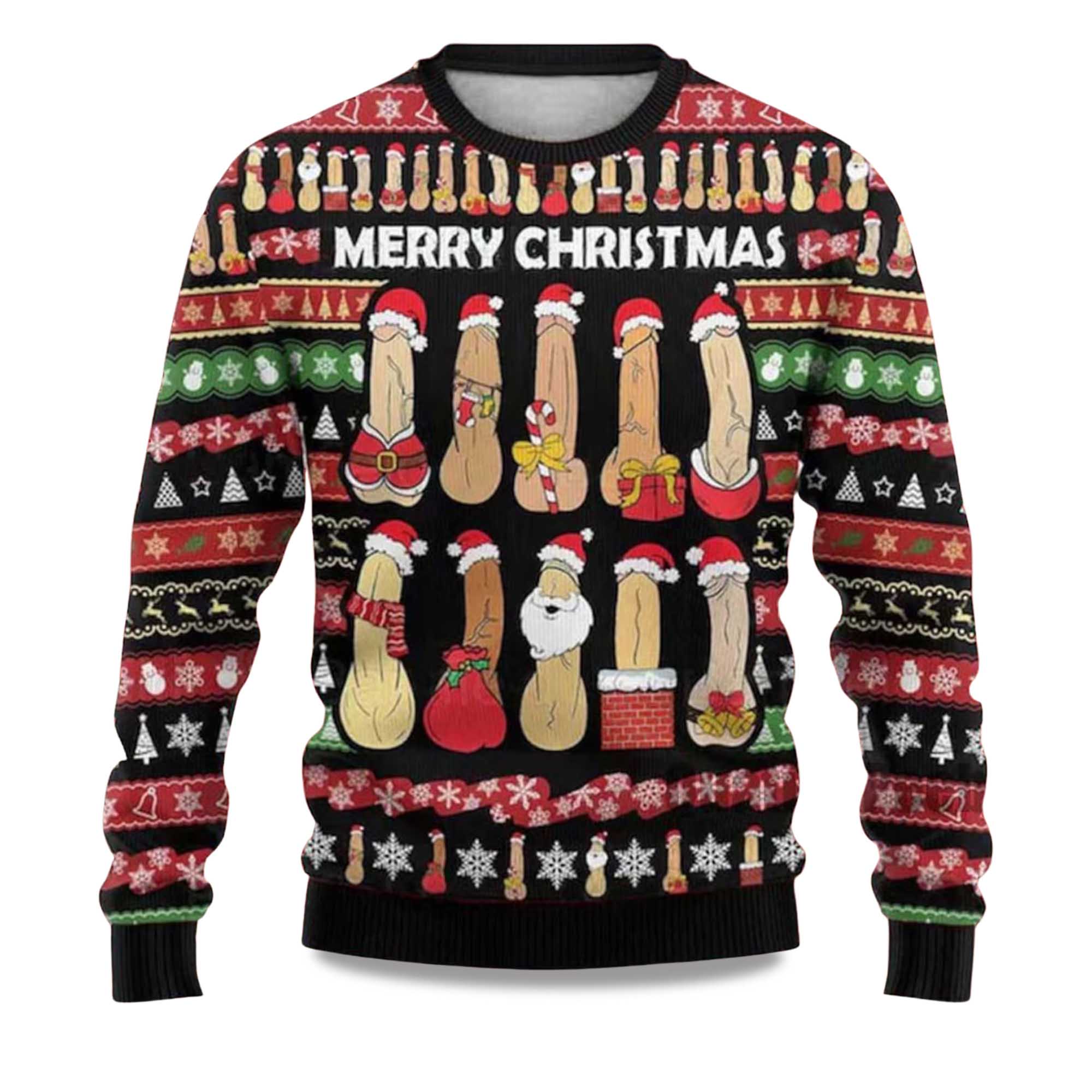 2025 Merry Christmas Penis Ugly Sweater