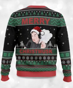 Alternative view of 2025 Merry Christmusk Elon Musk Ugly Christmas Sweater