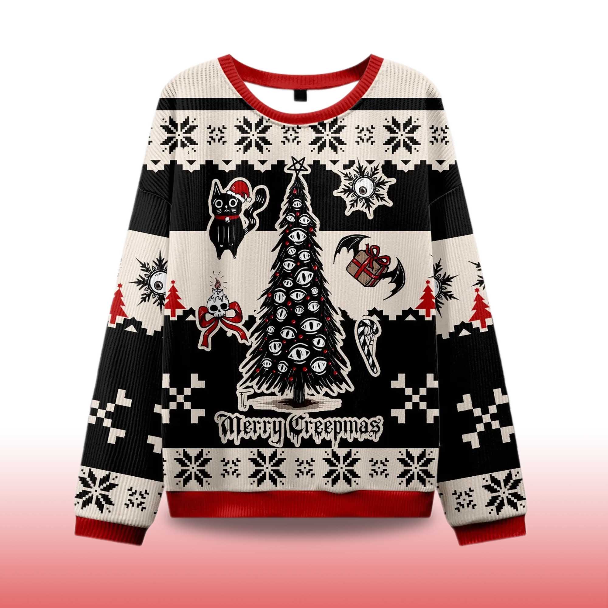 Alternative view of 2025 Merry Creepmas Ugly Christmas Sweater