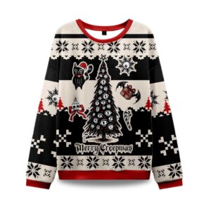 2025 Merry Creepmas Ugly Christmas Sweater