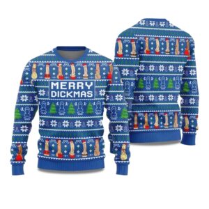 2025 Merry Dickmas Ugly Christmas Sweater
