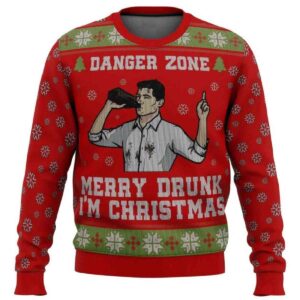 2025 Merry Drunk I'm Christmas Sterling Archer Ugly Christmas Sweater