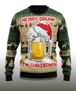 Alternative view of 2025 Merry Drunk I'm Christmas Ugly Sweater
