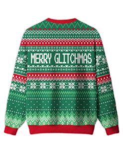 Alternative view of 2025 Merry Glitchmas Ugly Christmas Sweater