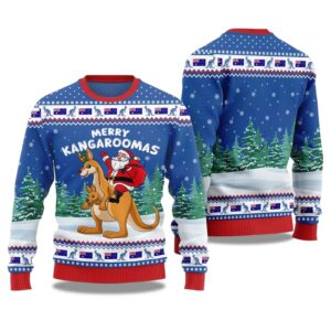 2025 Merry Kangaroomas Ugly Christmas Sweater