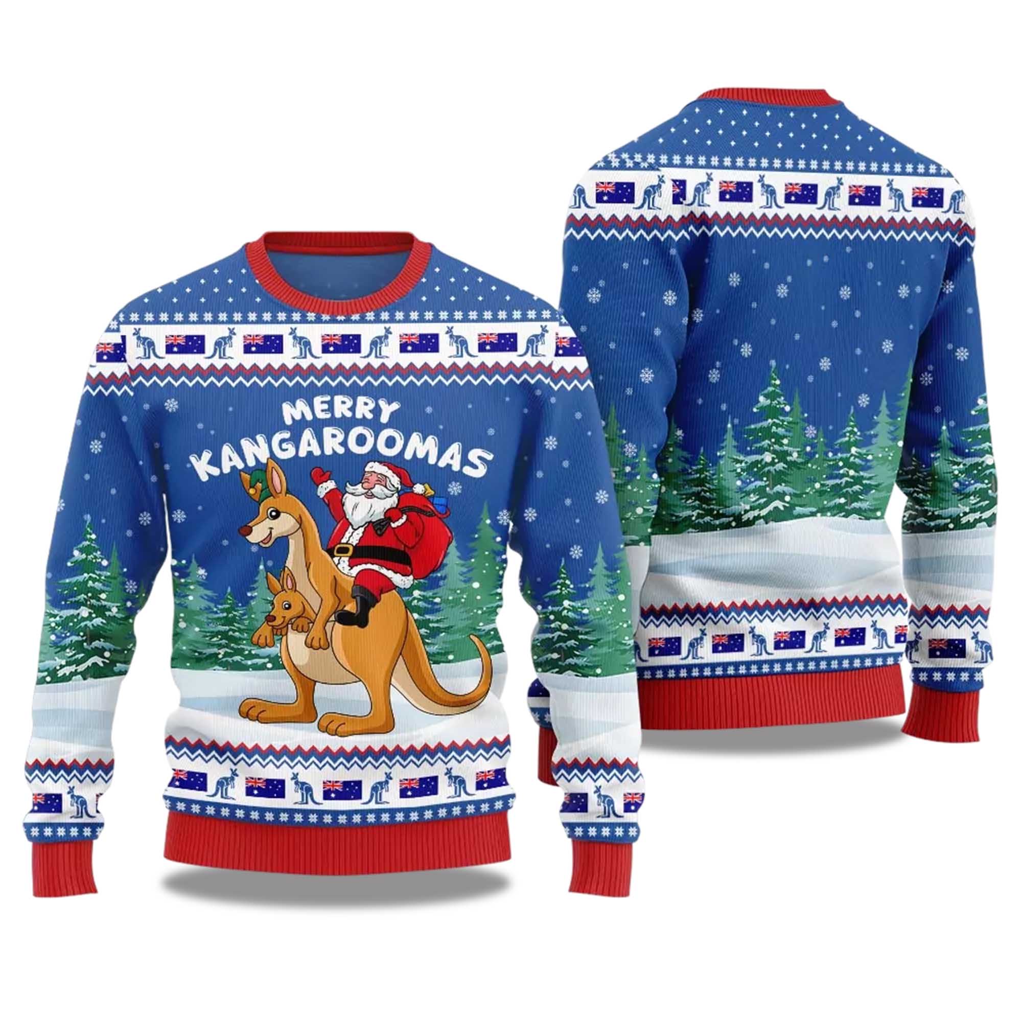 2025 Merry Kangaroomas Ugly Christmas Sweater
