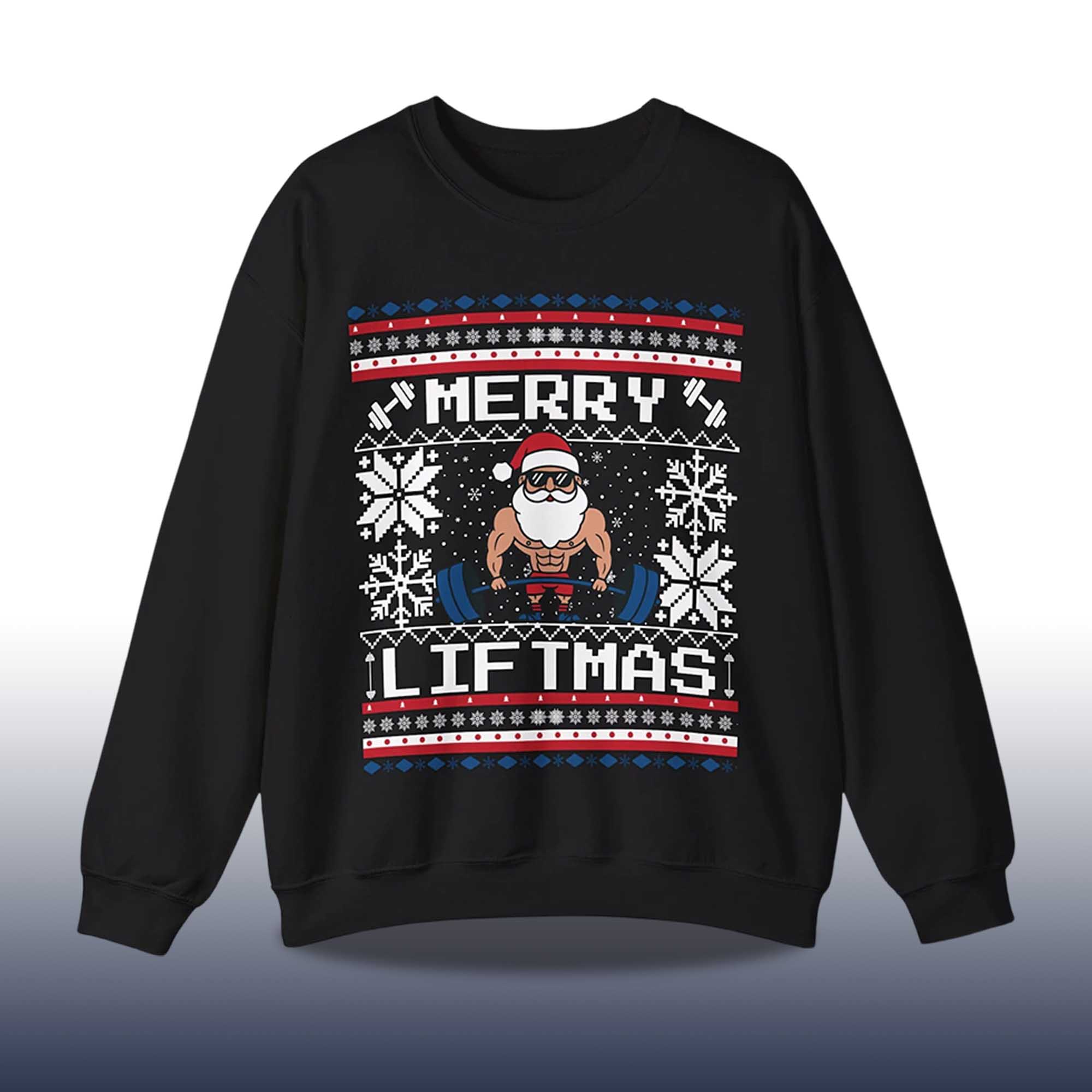 Alternative view of 2025 Merry Liftmas Ugly Christmas Sweater