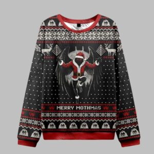Alternative view of 2025 Merry Mothmas Ugly Christmas Sweater - Grishko.com