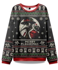 2025 Merry Plaguemas Ugly Christmas Sweater