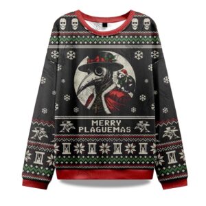 2025 Merry Plaguemas Ugly Christmas Sweater