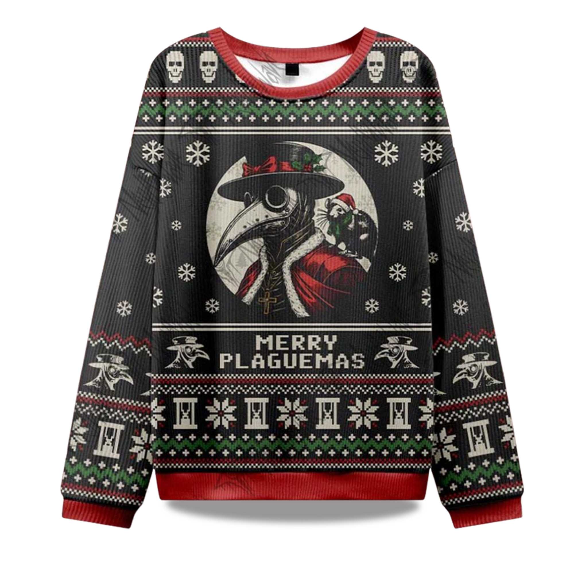 2025 Merry Plaguemas Ugly Christmas Sweater