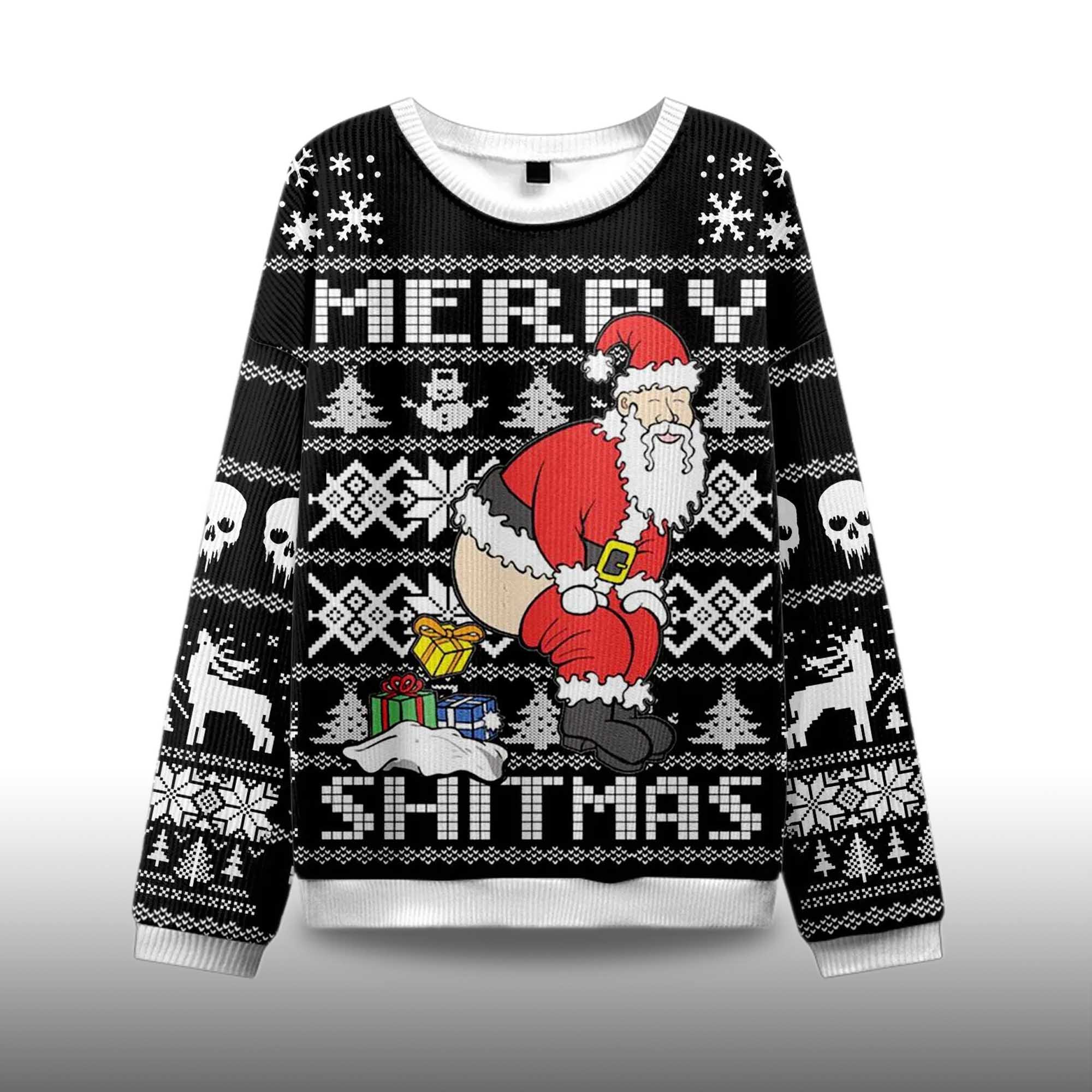 Alternative view of 2025 Merry Shitmas Ugly Christmas Sweater
