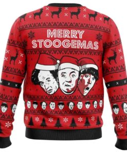 Alternative view of 2025 Merry Stoogemas 3 Stooges Ugly Christmas Sweater
