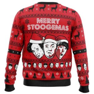 Alternative view of 2025 Merry Stoogemas 3 Stooges Ugly Christmas Sweater