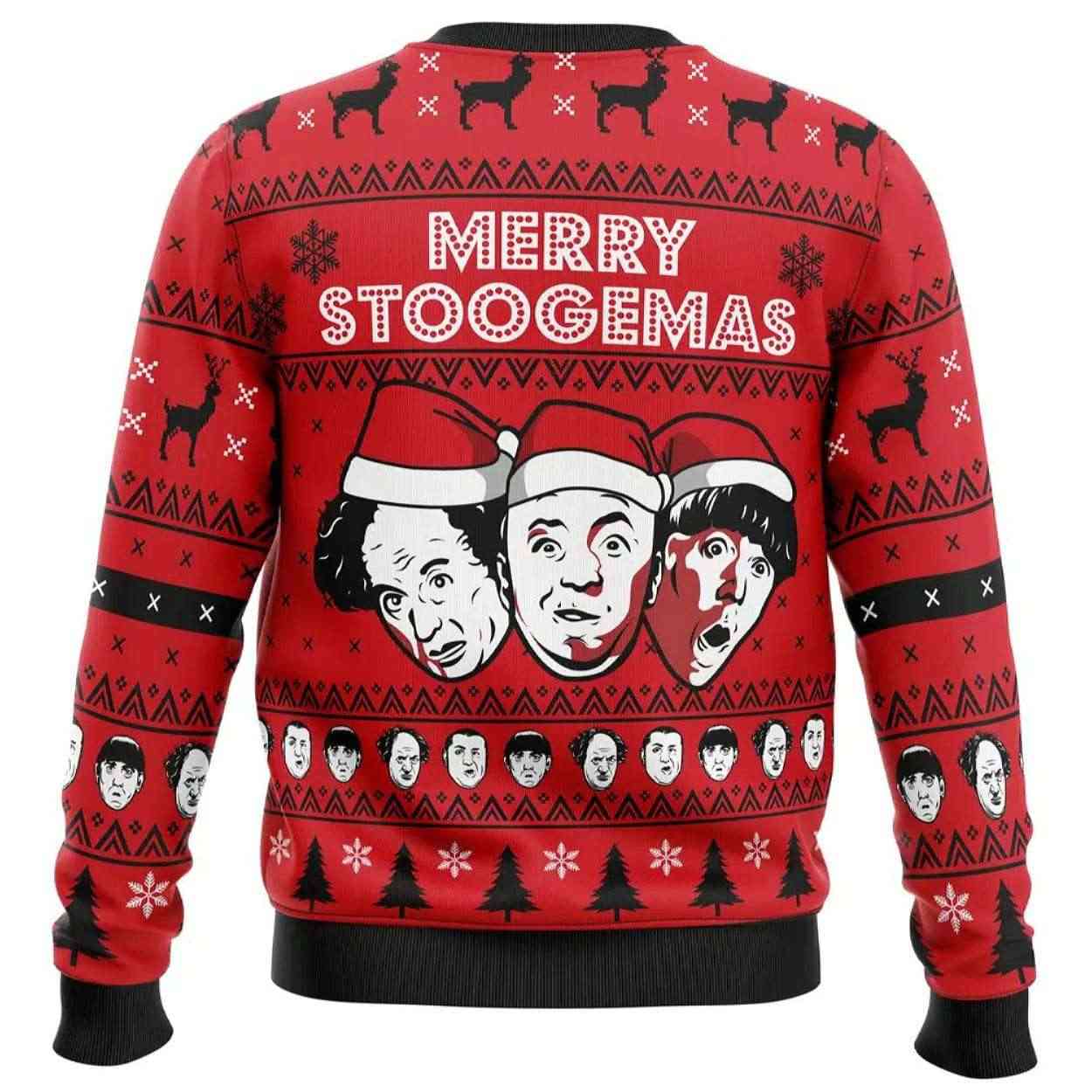 Alternative view of 2025 Merry Stoogemas 3 Stooges Ugly Christmas Sweater