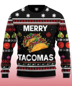 Alternative view of 2025 Merry Tacomas Ugly Christmas Sweater