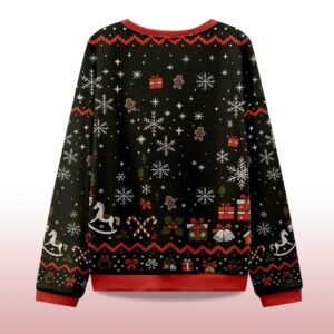Alternative view of 2025 Messy Cat Christmas Ugly Sweater